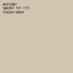 #CFC5B1 - Foggy Gray Color Image
